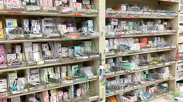 すず薬局　秋葉原店の薬棚
