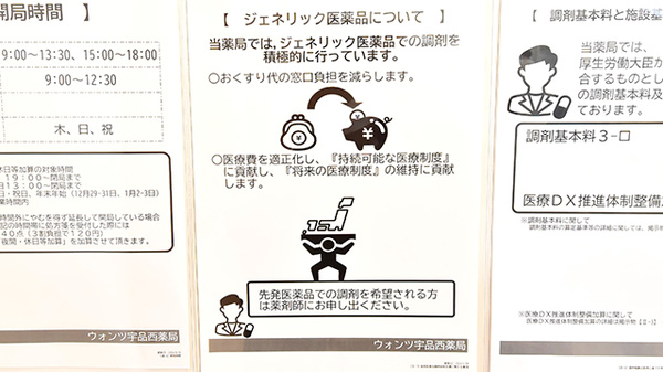 ウォンツ宇品西薬局のジェネリック対応