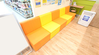 調剤薬局ツルハドラッグ余目店の待合スペース