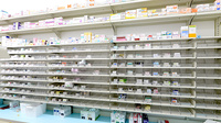 スギ薬局 堺大野芝南店の薬棚