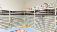 V・drug　福井松本薬局の薬棚