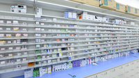 調剤薬局ツルハドラッグ瑠璃光店の薬棚