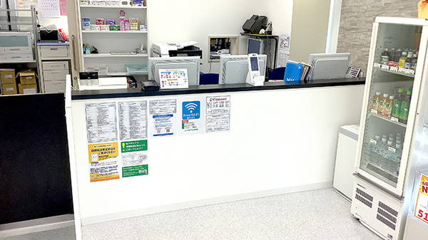 ノルデン薬局南平岸店の受付/カウンター