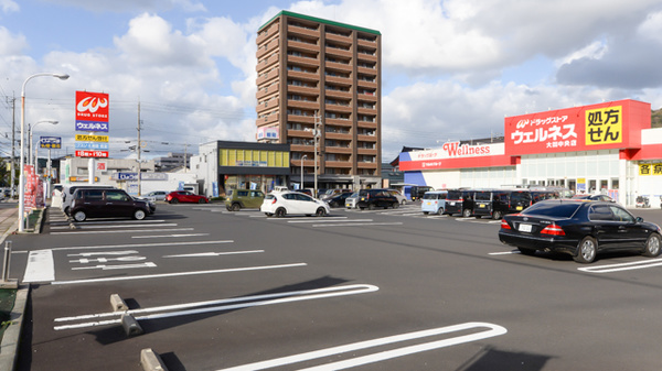 ウェルネス薬局大田中央店の駐車場
