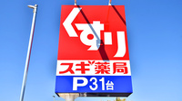 スギ薬局 綾瀬深谷店の看板
