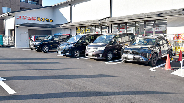 スギ薬局 宝ヶ池店の駐車場