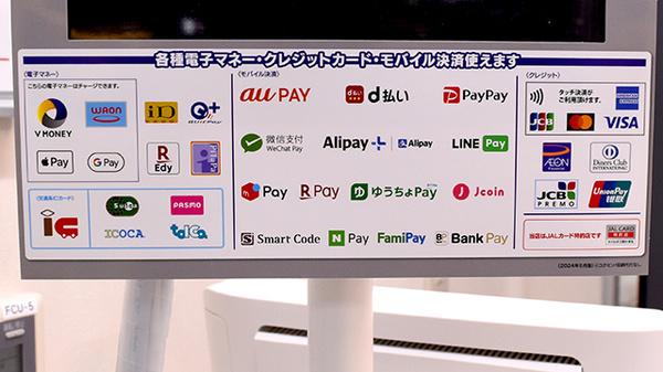 コクミン薬局　セントラルパーク店のクレカ/電子マネー/スマホ決済対応