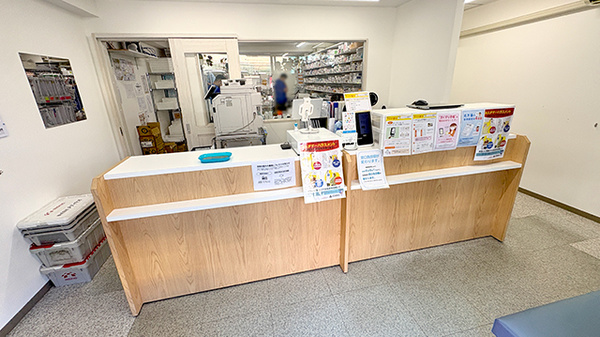 しろくま薬局江口店の受付/カウンター
