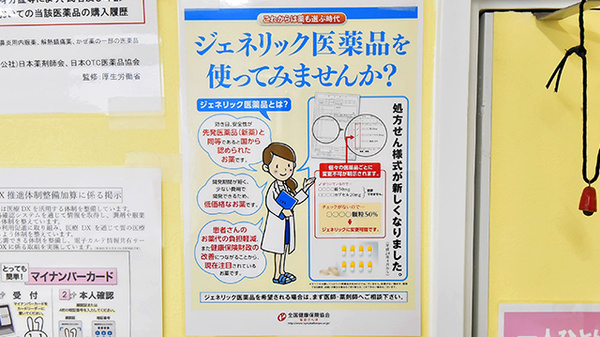 トリム薬局 五稜郭店のジェネリック対応