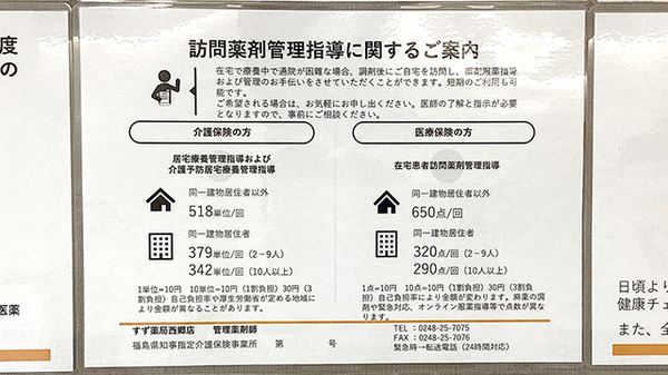 すず薬局　西郷店の在宅対応