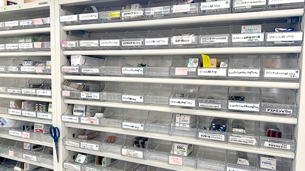 サカエ薬局　こどもの国店の薬棚