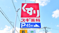 スギ薬局 河内長野西店の看板