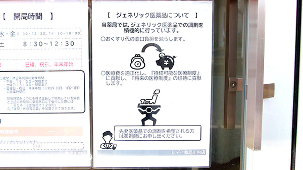 レデイ薬局　川内店のジェネリック対応