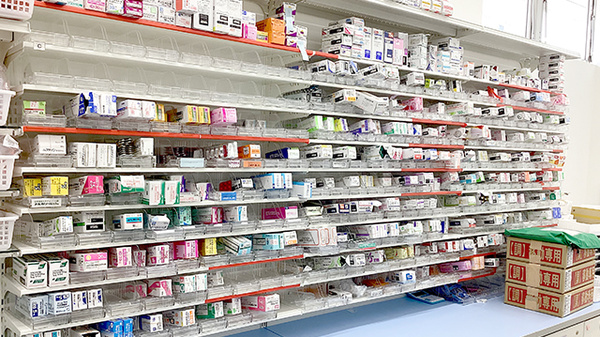 ウェルパーク薬局上鶴間店の薬棚