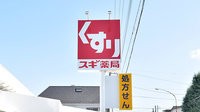 スギ薬局 福生熊川店の看板