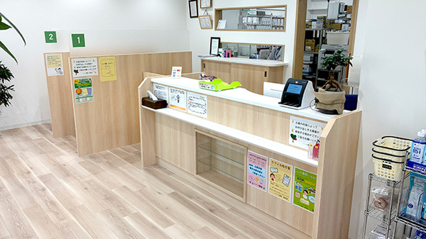 ハート薬局緑町店の受付/カウンター