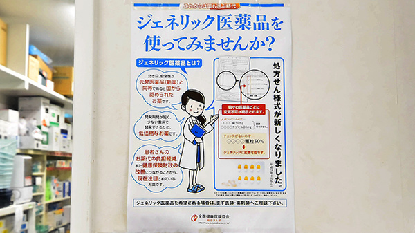 ファーマライズ薬局　烏丸紫明店のジェネリック対応