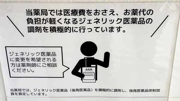 尼崎総合調剤薬局のジェネリック対応