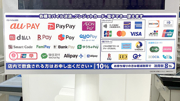 マルエ薬局箱田店のクレカ/電子マネー/スマホ決済対応