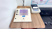 おおぞら薬局の血管年齢測定器