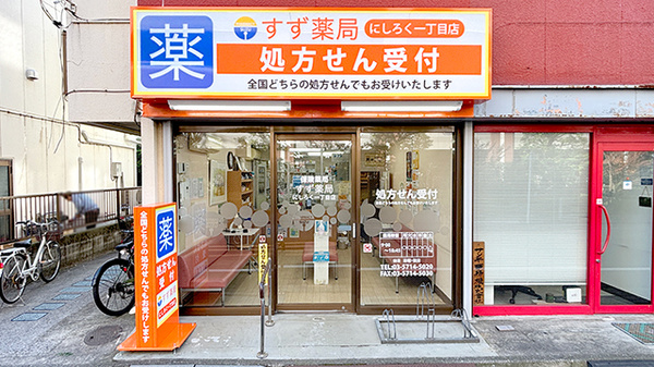 すず薬局　にしろく一丁目店の外観