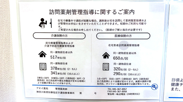 アオイ薬局の在宅対応