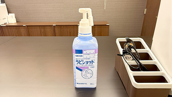 大信薬局たつの店の感染予防対策