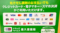ドラッグセイムス星久喜薬局のクレカ/電子マネー/スマホ決済対応