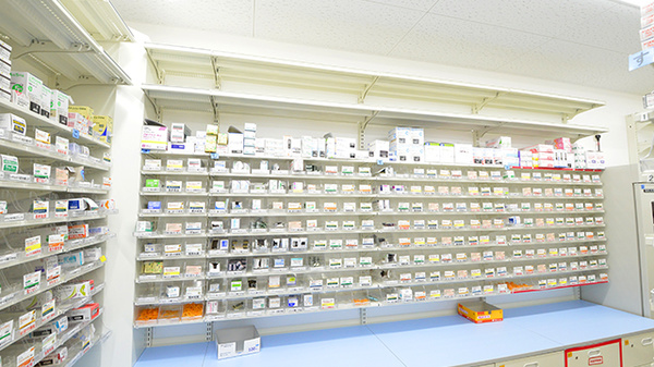 スギ薬局 アピア八千代台店の薬棚
