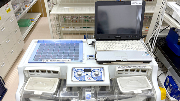 ユタカ薬局　瀬田川の調剤器具