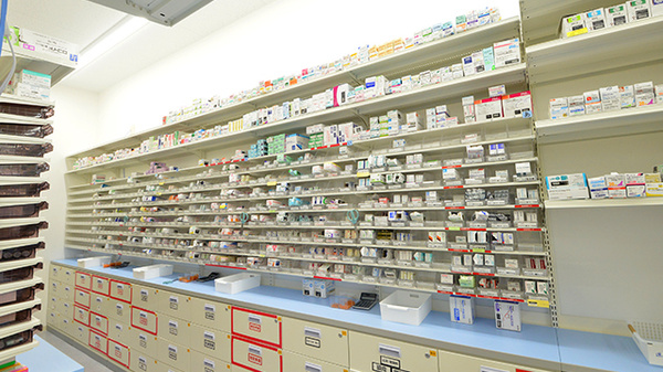 スギ薬局 柏布施店の薬棚