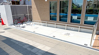 日本調剤　西宮中央薬局の駐輪場