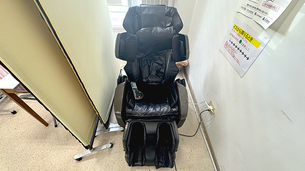 たいせい堂薬局首里店のマッサージチェア