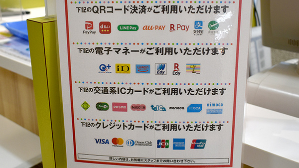 アカカベ薬局　ポップタウン住道店のクレカ/電子マネー/スマホ決済対応