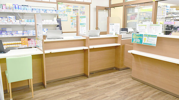 杏林堂薬局　エキマチ店の受付/カウンター