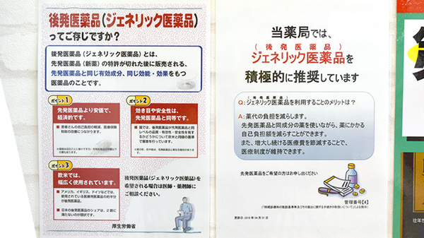 杏林堂薬局　メイワンエキチカ調剤センターのジェネリック対応