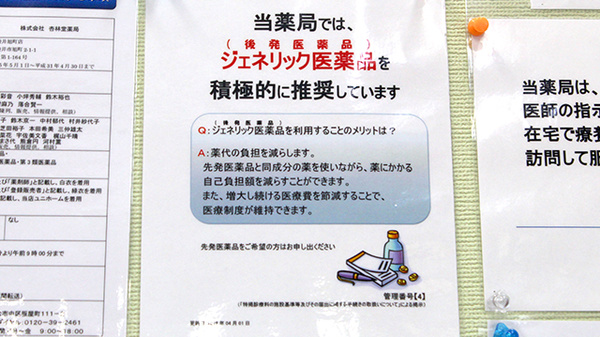 杏林堂薬局　袋井旭町店のジェネリック対応