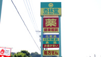 杏林堂薬局　掛川花鳥園前店の看板