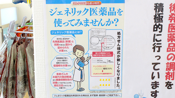 サンリツ薬局　慈恩寺店のジェネリック対応