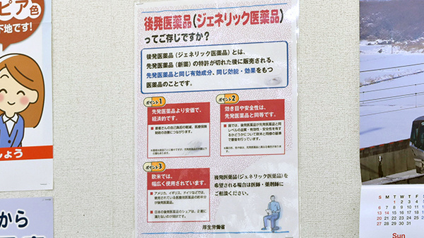 サンリツ薬局　守谷店のジェネリック対応