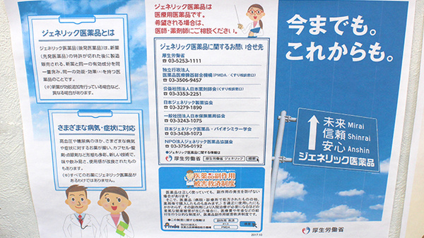 サンリツ薬局　杉戸清地店のジェネリック対応
