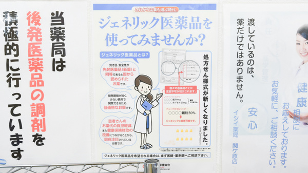 イシイ薬局　関ケ原店のジェネリック対応