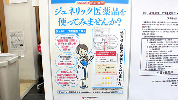 小菅ヶ谷薬局のジェネリック対応