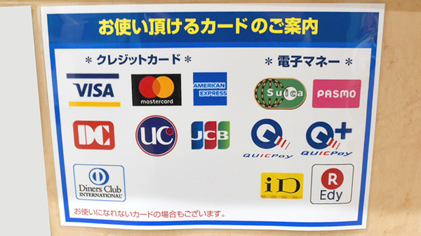 ヤックスドラッグ 潮来薬局のクレカ/電子マネー対応