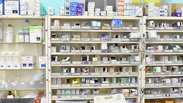ヤックスドラッグ　夷隅薬局の薬棚