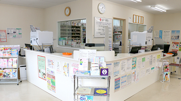 つくし薬局の受付/カウンター