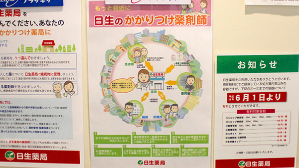 日生薬局　築地店のかかりつけ薬局対応