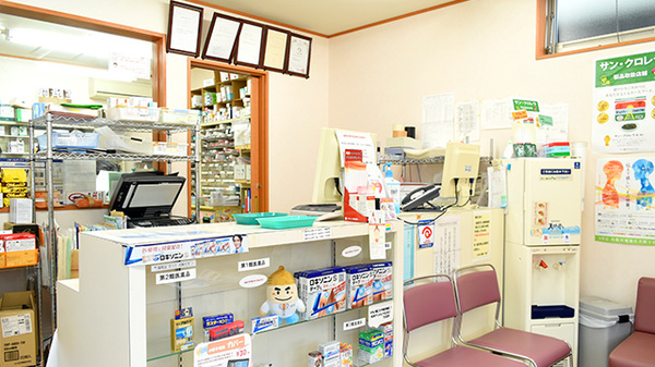 ふれあい薬局　今津の受付/カウンター