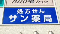 サン薬局　二名店の看板