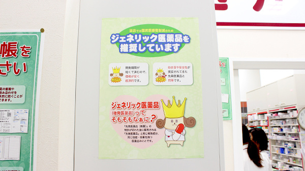 コクミンドラッグ田無店のジェネリック対応